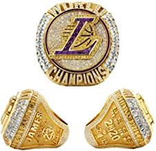 The lakers' massive championship rings are stunning and include 17 purple amethyst stones with.95 carats in each to make up the l on the los angeles lakers forward lebron james receives his nba championship ring before their game against the los angeles clippers on tuesday, dec. Amazon Com Lakers Championship Ring