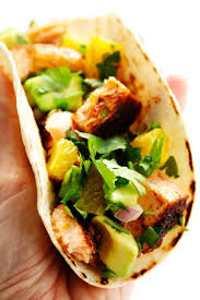 Super Simple Salmon Tacos With Juicy Citrus Salsa Gimme Some Oven Recipe Salmon Tacos Quick Healthy Dinner Recipes