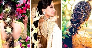 This gorgeous wedding hair accessory is made of flowers, shining crystals and pearls. 30 Best Indian Bridal Hairstyles Trending This Wedding Season Bridal Wear Wedding Blog