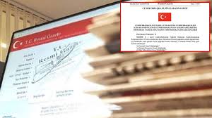 02 nisan 2021 07:00 02 ni̇san 2021 tari̇hli̇ ve 31442 sayili resmi̇ gazete yayimlandi. Cumhurbaskanligi Kararnamesi Cumhurbaskanligi Kararnamesiyle Degistirildi