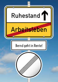 Lustige Einladungskarte Zum Renteneintritt Mit Ortsschild Arbeitsleben Ruhestand Ruhestand Lustige Einladungen Renteneintritt