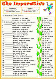 The Imperative English Esl Worksheets For Distance Learning And Physical Classrooms In 2020 Imperative Sentences English Grammar Exercises Learn English
