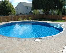 The Ultimate Round Vinyl Inground Pool Available At American Sale Vinyl Pools Inground Swimming Pools Inground Pool