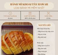 BÁNH MÌ KHOAI TÂY HAWAII - LOẠI BÁNH MÌ MỀM NHẤT Đây là một ...