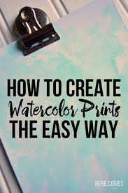 How to make prints of watercolor paintings. Create Watercolor Prints With This Easy Technique