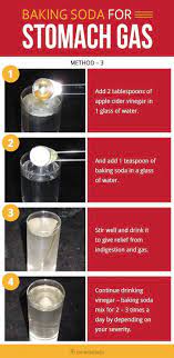 Method 3 Baking Soda With Apple Cider Vinegar Apple Cider Vinegar Is An Excellent Remedy For Treating Int Stomach Gas Baking Soda Shampoo Baking Soda Uses