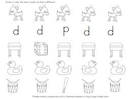 free letter d worksheets instant download