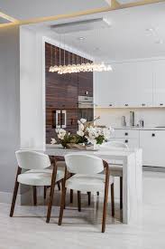 This customizable mizu light from terzani acts almost like an art installation, twinkling in front of the wall. Modern Miami Condo Custom Cabinetry Design Modern Kuche Miami Von Morantz Custom Cabinetry Inc Houzz