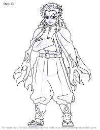 Hang around with this mischievous monkey blast off into outer space to explore new frontiers. How To Draw Kyojuro Rengoku From Demon Slayer Drawingtutorials101 Com Artofit