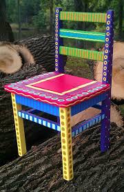 40 Vibrant Diy Painted Chair Design Ideas Painted Kids Chairs Whimsical Painted Furniture Colorful Furniture