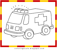 B is for baseball dot marker coloring pages. Kids Coloring Pages Ambulance