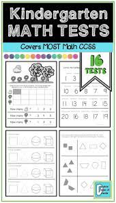 This Math Assessment Tests Almost Every Kindergarten Common Core Standard About Numbers Skip Counting Ten Frames Adding Subtracting Measurement And Shapes
