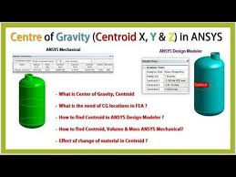 What Is Center Of Gravity Centroid How To Find Center Of Gravity In Ansys Finite Element Ansys Finite Element Analysis