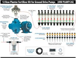 Detailed View Of A 12 Row Planter Fertilizer Kit For Ground
