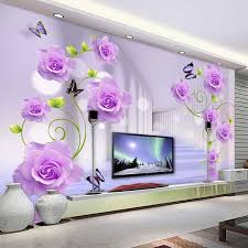 Bedroom ideas 2021 pinterest backgrounds purple flowers. Custom Photo Wallpaper Modern Purple Rose Flowers 3d Stereoscopic Living Room Tv Sofa Background Wall Home Decor 3d Wall Murals 3d Wall Murals Photo Wallpaperwa Custom Photo Wallpaper Flowers Photos Wallpaper 3d Wall