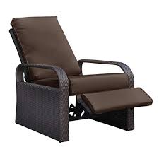 Sit back and relax with the strathmere luxury recliner by hanover outdoor. Babylon Outdoor Wicker Recliner Patio Recliner Adjustable Chair With 5 11 Cushions And Ottoman Uv Rust Weather Resistant Aluminum Frame Hand Woven Brown Color Buy Online In Bahamas At Bahamas Desertcart Com Productid 107151908