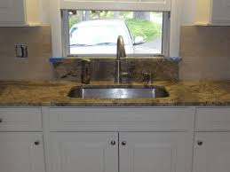 Undermount Kitchen Sink Granite Window Sill Limestone Backsplash Granite Backsplash Sink Backsplash