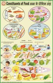Constituents Of Food For Health Hygiene Chart