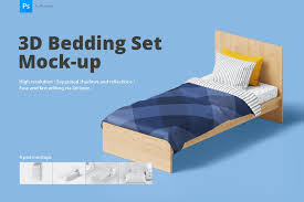 Bedding Set Mockup Single Bed Bed Bedding Set Bed Linen Design