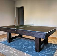 Here S The Same Pool Table With The Ping Pong Conversion Top Installed On Top Double Your Fun And This Pin Pool Table Entertainment Center Furniture Play Pool