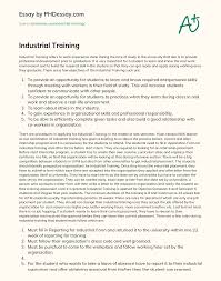 Training or learning objectives are the intended measurable outcome that your learners will achieve once they've finished a course. Industrial Training Phdessay Com