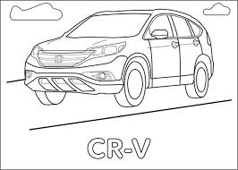 honda cr v coloring page honda cr honda cr v