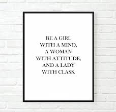 Be A Girl With A Mind Quote Tumblr Pintrest Typographic Print Girly Quote Art Print Wall Decor Makeup Funny Tumblr Tumblr Room Decor Tumblr Rooms Framed Quotes