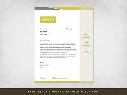 Additionally, the rest of the content should remain simple because business letters are formal in nature. Free Premium Letterhead Design For Word Used To Tech