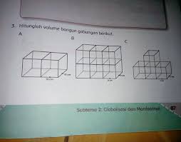 Hitunglah Volume Bangun Gabungan Berikut A 10cm B 9 Cm C 7cm Brainly Co Id