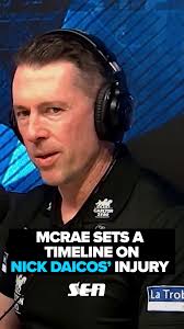 Craig McRae reveals how the Magpies are hoping Nick Daicos’ knee injury  will play out. #AFL #Injury #Daicos #Footy #FootyTok #Collingwood