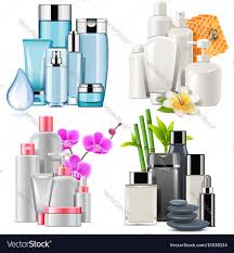 Cosmetic products Royalty Free Vector Image - VectorStock