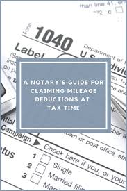 Plan To Claim Mileage Deductions For Notary Assignments On Your Income Tax Tax Professionals Answer Frequen In 2020 Notary Notary Signing Agent Notary Public Business