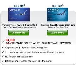 Earn 3 ultimate rewards points per dollar, capped at the first $150,000 in combined purchases each calendar. 60 000 Ultimate Rewards Points For Ink Bold And Ink Plus