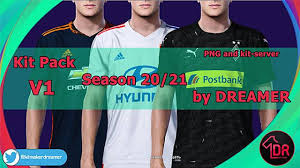 I hope you will enjoy play the game with kits from kuchalana.com. Pes 2020 Kitpack Season 2020 2021 V1