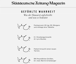 Sz Magazin On Twitter Was Der Hausarzt Aufschreibt Und Was Es Bedeutet Archiv
