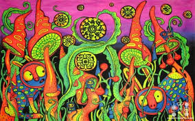 Colorful Psychedelic Mushroom Wallpaper Psychedelic Mushroom 1231954 Hd Wallpaper Backgrounds Download