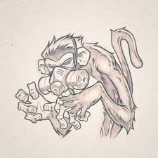 In fact, its origins go way back in the 8th century, when this concept had no connection with monkeys. Absorb81 Craig Patterson On Twitter Badge Design For Toxic Monkey Tattoo Https T Co Pyg1ju3ekr Craig Absorb81 Com Toxicmonkey Logodesign Mascotdesign Artwork Design Tattoo Tattoodesign Evilmonkey Monkey Respirator Graffiti Absorb81