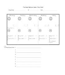 Tally Chart Worksheet Kookenzo Com