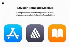 Mobile Os Icon Template Mockup Psd Ios Icon Mockup Mockup Psd