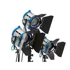 Arri 3 Light Fresnel Kit 1 Ea 650 300 150 Progear