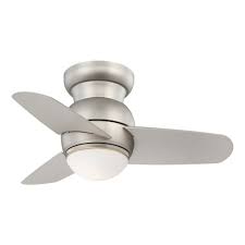 Westinghouse is a trusted, global brand. 26 Inch Minka Aire Spacesaver Brushed Steel Led Ceiling Fan With Light F510l Bs Destination Lighting