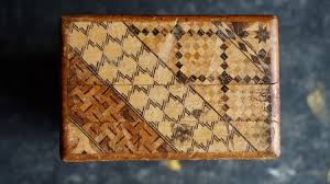 They can be created from lacquered wood, ivory, and metal. Vintage Handmade Japanese Wooden Puzzle Box 1950 Antiche Curiosita