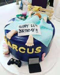 (large / download) fondant covered cake with monogram (large / download) pink cheetah print for this sweet 16. K Town Cupcakes Messy Bedroom Cake 16th Birthday Facebook