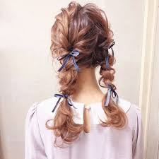 ロング簡単華やか浴衣ヘアアレンジまとめビューティーガール