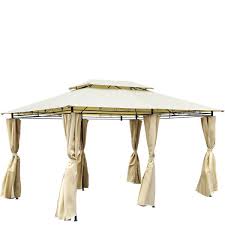 Check spelling or type a new query. Charles Bentley Art Steel Garden Gazebo With Side Curtains 3 X 4m Beige Homebase