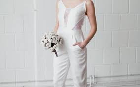 Das weiße wird hier mit. Hochzeits Jumpsuit Little White Ivy Brautkleider Online Kaufen