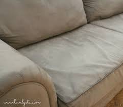 If they're polyester, the pillows can be tossed into the washing put the polyester necktie into the water and swirl it around with your hands. Save Your Couch How To Clean A Microfiber Couch Lovely Etc