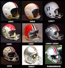 Past Buckeye Helmets Ohio State Helmet Ohio State Buckeyes Football Ohio State Football