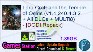 Geforce now disco elysium facebook. Lara Croft And The Temple Of Osiris V1 1 240 4 3 2 All Dlcs Multi8 Dodi Repack Application Full Version