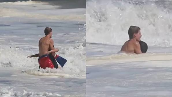 Ryder Williams was sitting in his lifeguard tower at Seabright State Beach  in Santa Cruz, California. It was his first season on the job. He was 16  years old. Then he saw